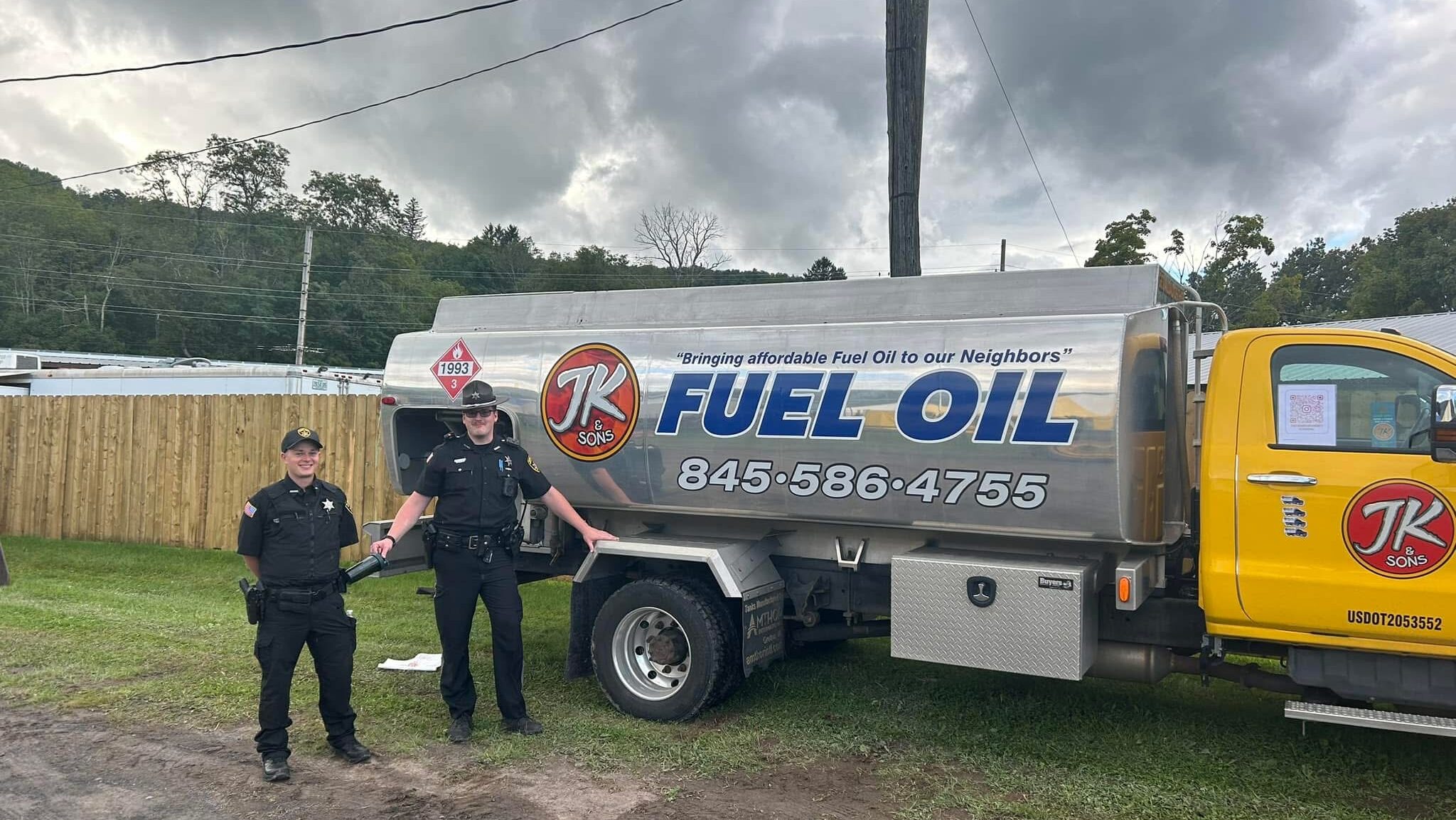 JK & Sons Fuel Oil truck